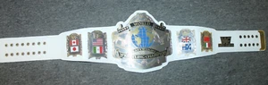 WWF World Heavyweight Wrestling Championship Two Tone White Belt Adult Size 50" - Picture 1 of 9