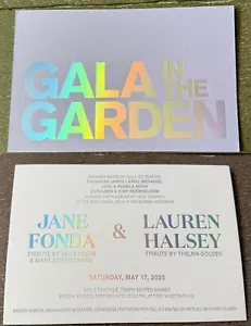 2025 Jane Fonda & Lauren Halsey GALA IN THE GARDEN Promo Art Invite/Announcement - Picture 1 of 7