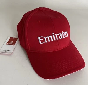 Gorra oficial Emirates Fly Better roja con tirantes bordada ¡NUEVA con etiquetas! - Imagen 1 de 10