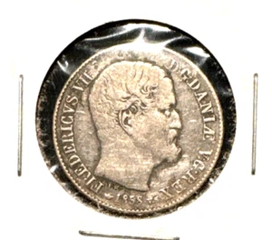 Denmark 1858 16 skilling KM 765 VF - Picture 1 of 2