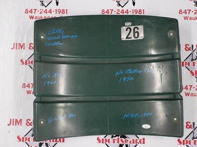 BILLY WILLIAMS SIGNED MLB AUTHENTIC SEAT BACK W/ 5 INSCRIPTIONS - JSA COA - Image 1 of 4