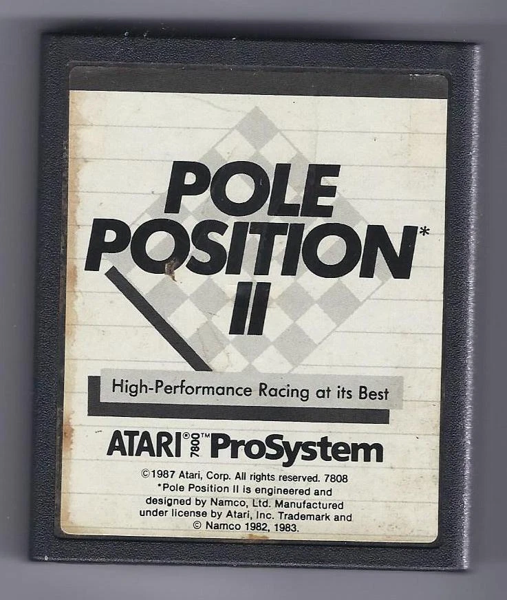 ATARI 7800 Pole Position 2 vintage game Cart - Image 1 of 1