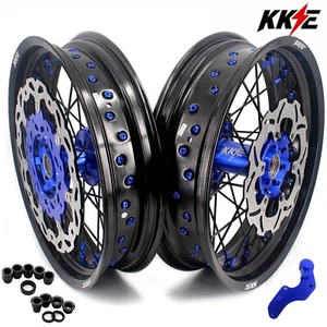 KKE 3.5/4.25* 17" Wheels for Yamaha YZ250F YZ450F YZ125 YZ250 Supermoto Rims Set - Picture 1 of 12