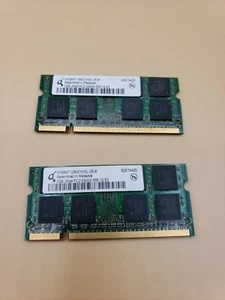Quimonda 2GB (2x1GB) HYS64T128021HDL-3S-B SO-DIMM PC2-5300 RAM aw51119n - Picture 1 of 2