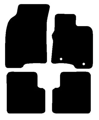 FITS FIAT PANDA 2012-2015 BLACK QUALITY TAILORED CAR MATS BY AUTOSTYLE - Image 1 of 2