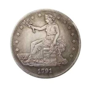 1791 Dollaro Commerciale Liberty Moneta Americana Stati Uniti d'America Souvenir Rep... - Foto 1 di 5