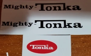 MIGHTY TONKA WITH THE RED LOGO "DUMP TRUCK VINYL PEEL AND STICK - Picture 1 of 1