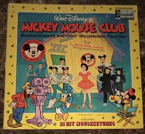 Disney Mickey Mouse Club Mousekedances Mousketeers Vinyl Record Vintage 1975 - Picture 1 of 4