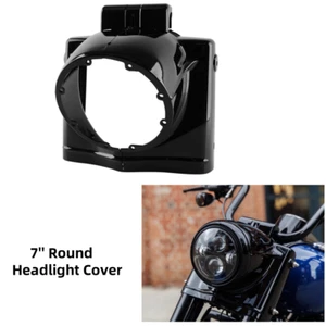 Cubierta de góndola de faros redondos de 7" apta para Harley Davidson Touring Road King 14-24 - Imagen 1 de 14