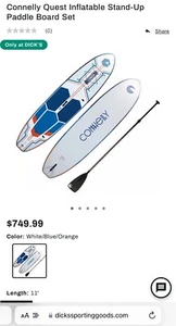 Connelly Quest SUP Inflatable Paddleboard $749 Retail BRAND NEW FACTORY SEALED! - Picture 1 of 6