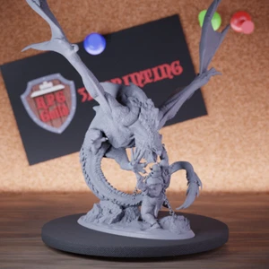 Ancient Wyvern Miniature Dragon Monster Mini Dungeons and Dragons Mini DnD 5e - Picture 1 of 8