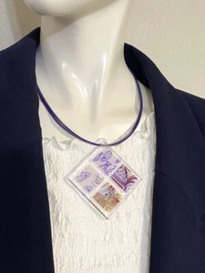 Collar colgante con motivo de pescado HERMES Paris JOYA FANTASÍA 46 cm #3641 - Imagen 1 de 11