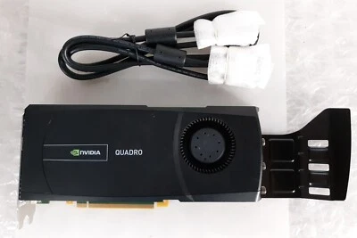 Nvidia Quadro 5000 0JFN25 2.5GB GDDR5 PCIe Dual Link Video Graphics Card w/ DVI - Image 1 of 3
