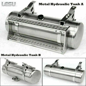 Metal Hydraulic Tank A/ B For 1/14 RC TAMIYA KING Globe Liner Tractor Truck LESU - Picture 1 of 14