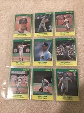 1988-89 Star Baseball Will Clark Complete Nova Set /500