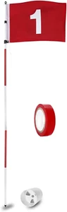 Golf Flagstick 6Ft, Portable Five-Section Design for Backyard Practice Putting G - Picture 1 of 12