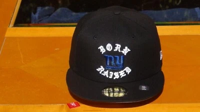NFL New York Giants Born X Raised Rocker New Era Sombrero Ajustado Negro Foto 1 de 4