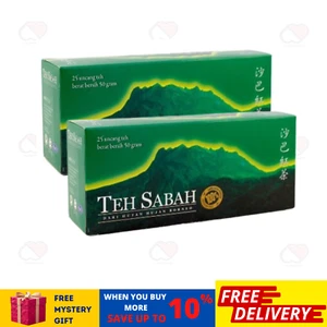 2 X SABAH TEA BORNEO 25 BUSTINE SPEDIZIONE GRATUITA - Foto 1 di 6