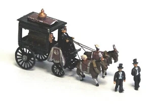 Kit de modelos Langley Langley dibujado por caballos figura ataúd E48 sin pintar calibre N - Imagen 1 de 3