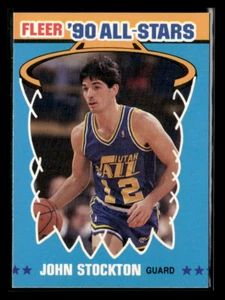 1990 Fleer #9 John Stockton All-Stars - Picture 1 of 2