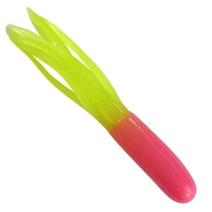 Southern Pro 1.5" Glow Tube Jig Bodies GH-08 Pink/Chartreuse Glow 100ct - Picture 1 of 1