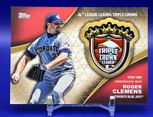 Scheda patch 2023 Topps Series 2 Roger Clemens #CA-RC Crowning Achievements - Foto 1 di 2