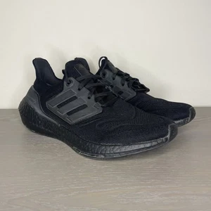 Adidas UltraBoost 22 Mens Size 8 Black Athletic Running Shoes Sneakers - Picture 1 of 9