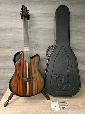 Emerald X-20 Cocobolo из углеродного волокна гитара с чехлом #2435 - Изображение 1 из 4