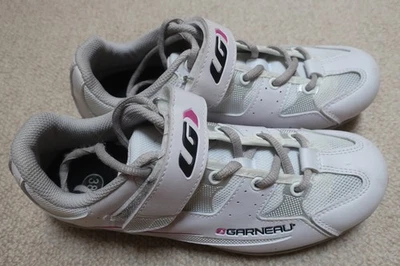 Louis Garneau Triathlon Cycling Shoes Women’s EU 38 US 6.5 White Pink - Image 1 of 4