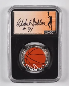 PF70 2020-S Basketball HOF Colorized 50c NGC Kareem Abdul Jabbar Signed#33 *5585 - Picture 1 of 5