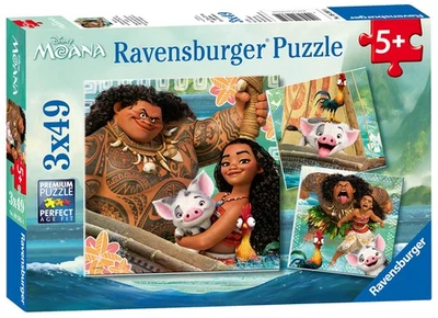 Rompecabezas Ravensburger Disney Moana 3x 49 piezas 3x49 piezas Foto 1 de 4