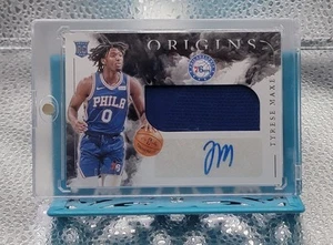 2020-21 Panini Origins Rookie Jersey Autographs 76ers 2/99 Tyrese Maxey - Bild 1 von 2