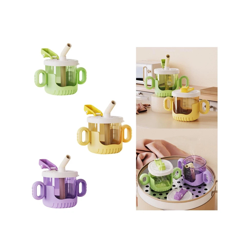 Silicone Training Cup 10oz/300ml  Easy to Clean Sippy Cups for Kids Baby - Imagem 1 de 1