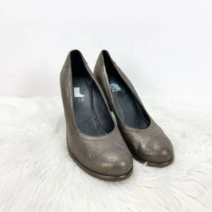 Donald J. Pliner 8.5 M Womens Dark Brown Metallic Heels - Picture 1 of 7