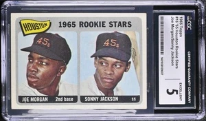 1965 Topps #16 Joe Morgan/Sonny Jackson HOF Rookie Stars CGC 5 EX - Picture 1 of 2