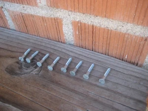 Vintage #7 x 1" Massive Schlitz Flachkopf Holzschrauben Menge 8 USA - Bild 1 von 7