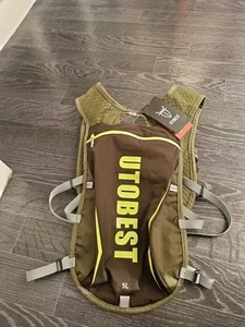 UTOBEST UTR104 Running Vest 1.5l Reservoir Sports Hydration Vest Green - Picture 1 of 8