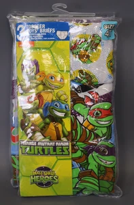 Ninja Turtles Teenage Mutant Ninja Toddler Boys Underwear Size 4T Pack of 2 - Picture 1 of 4