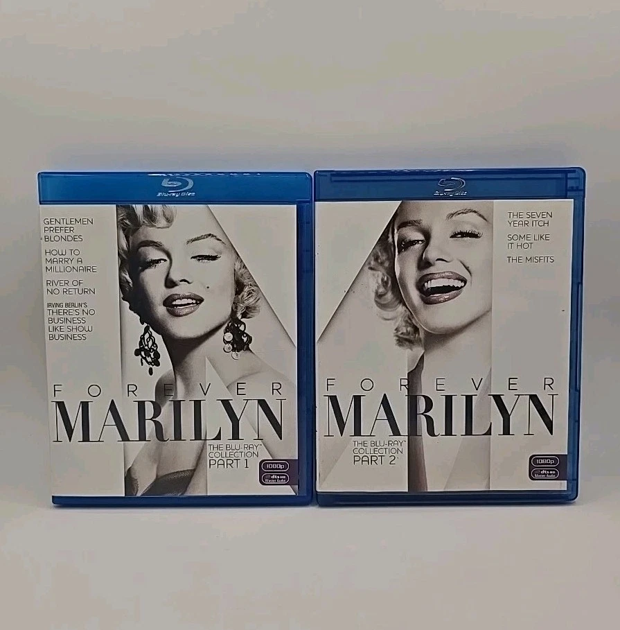 Forever Marilyn Monroe Complete Part 1 & 2 Blu-ray 8 Movie Collection - Region B - image 1 of 4