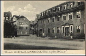 WEIMAR Turingia ~ 1930 Gasthaus Zum Weissen Schwan - Imagen 1 de 1