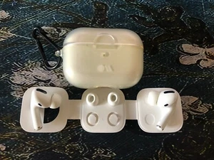 Apple AirPods Pro with MagSafe Wireless Charging Case and Protective Case-White - Zdjęcie 1 z 19