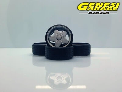 Cerchi 1/24 Custom - BORBET A - modellismo auto 1-24 - VERNICIATI - Immagine 1 di 4