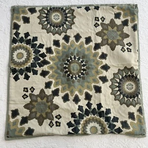 Legacy Home Euro Madras Cotton/Linen Embroidered 25” Square Pillow Cover - Picture 1 of 13