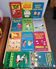 11 VINTAGE Snoopy Charlie Brown Peanuts Paperback Books by Charles Schulz