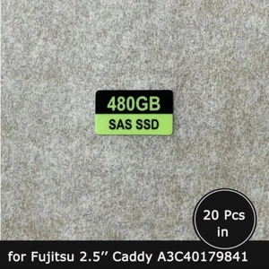 20pc of 480GB SAS SSD caddy label sticker for Fujitsu 2.5" tray A3C40179841 - Picture 1 of 1