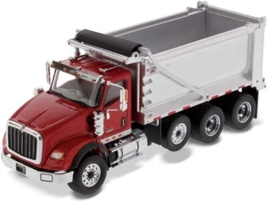 Diecast Masters International Tandem Muldenkipper, 1:50, rot und silber - Bild 1 von 8