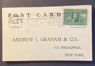 #323 Livingston used stamp on post card same addressee, Dec. 1904 cancel