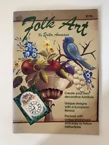 Folk Art Decorative Painting Book Traditional European Designs Erika Ammann - Picture 1 of 11
