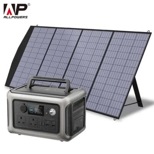 ALLPOWER R600 Portable Power Station 600W 299Wh Generator with 200W Solar Panel - Picture 1 of 11