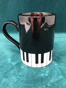 Tazza Caffè Vintage Fitz & Floyd "Pianoforte" Tasti Tastiera Musica Fine Porcellana Giappone - Foto 1 di 9